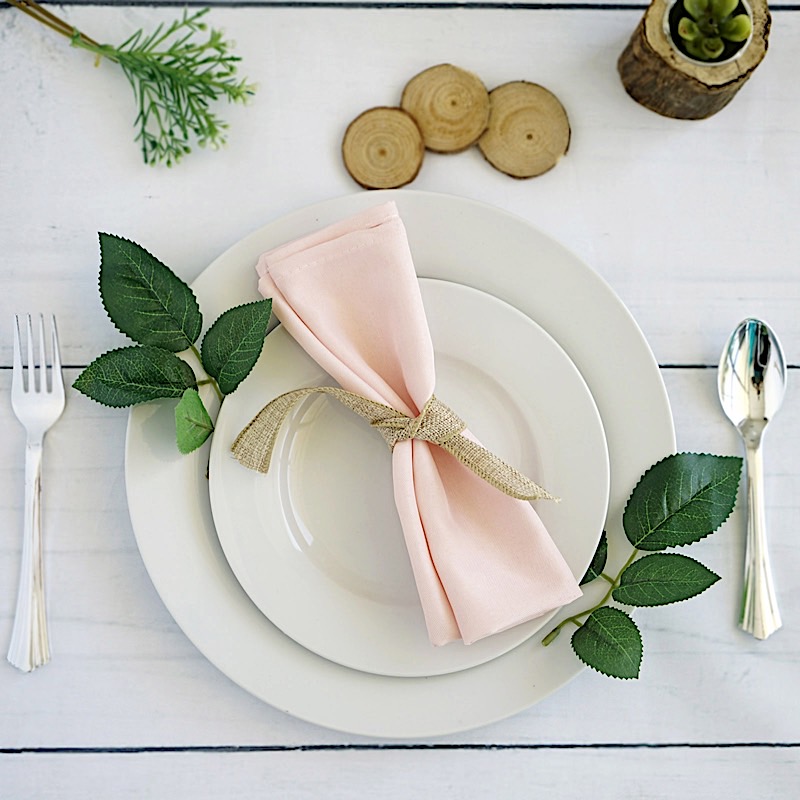 100 Polyester 20x20" Wedding NAPKINS Party Table Linens Catering Supplies SALE - Picture 35 of 235
