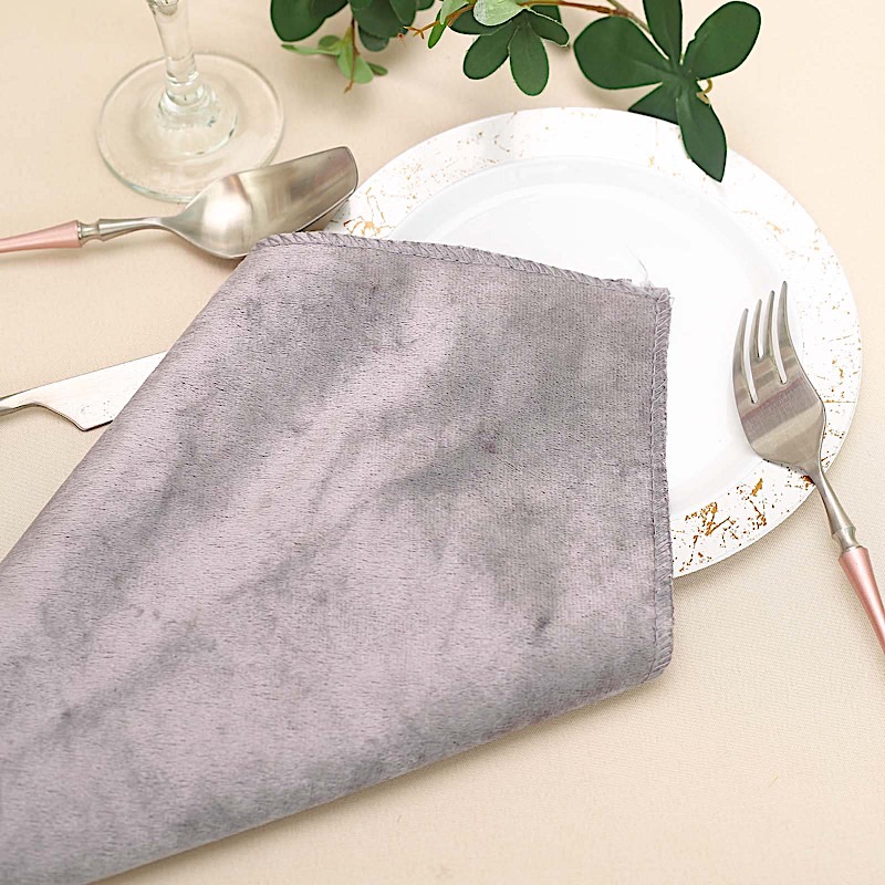 10 20x20" Premium Velvet Napkins Wedding Party Reception Table Linens