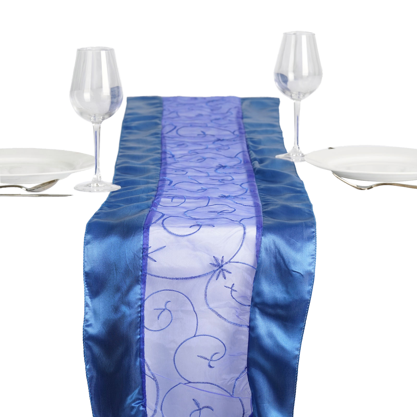 50 Wholesale LOT Embroidered 14x108" Table RUNNERS Fancy Wedding Party Linens - Picture 8 of 9