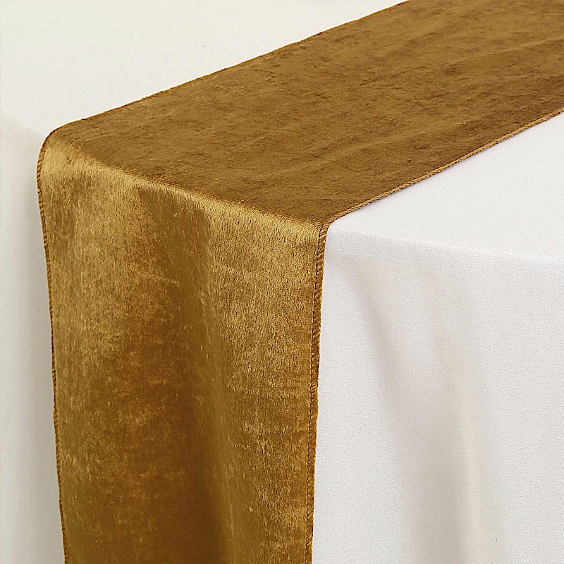 5 12x107" Premium Velvet Table Runners Wedding Linens Decorations Catering - Picture 41 of 101