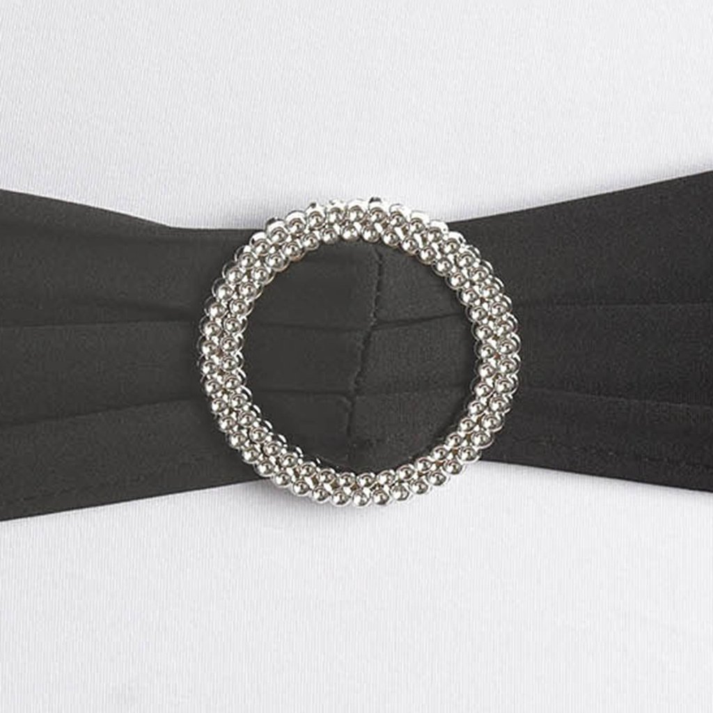 20 Spandex CHAIR SASHES with Silver Round Buckles Wedding Party Decorations SALE - Picture 13 of 188