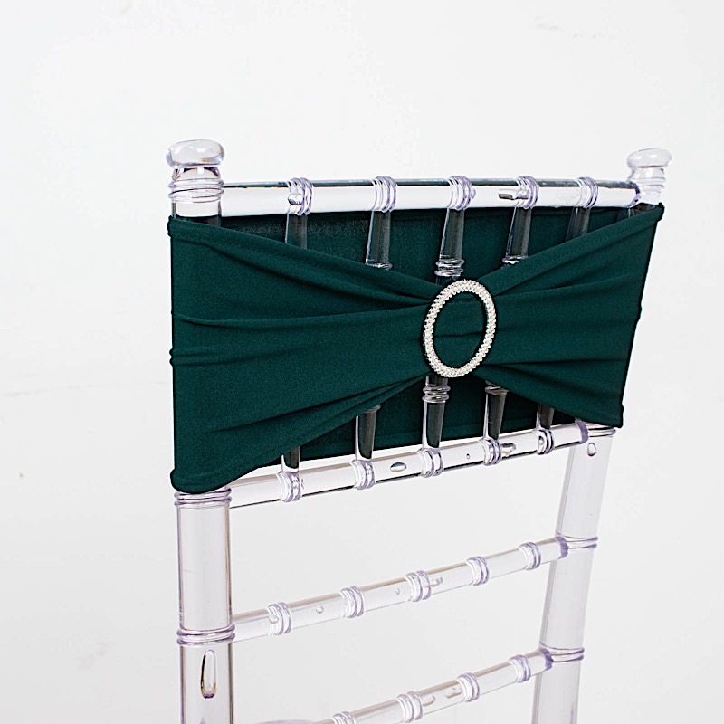 20 Spandex CHAIR SASHES with Silver Round Buckles Wedding Party Decorations SALE - Picture 84 of 188
