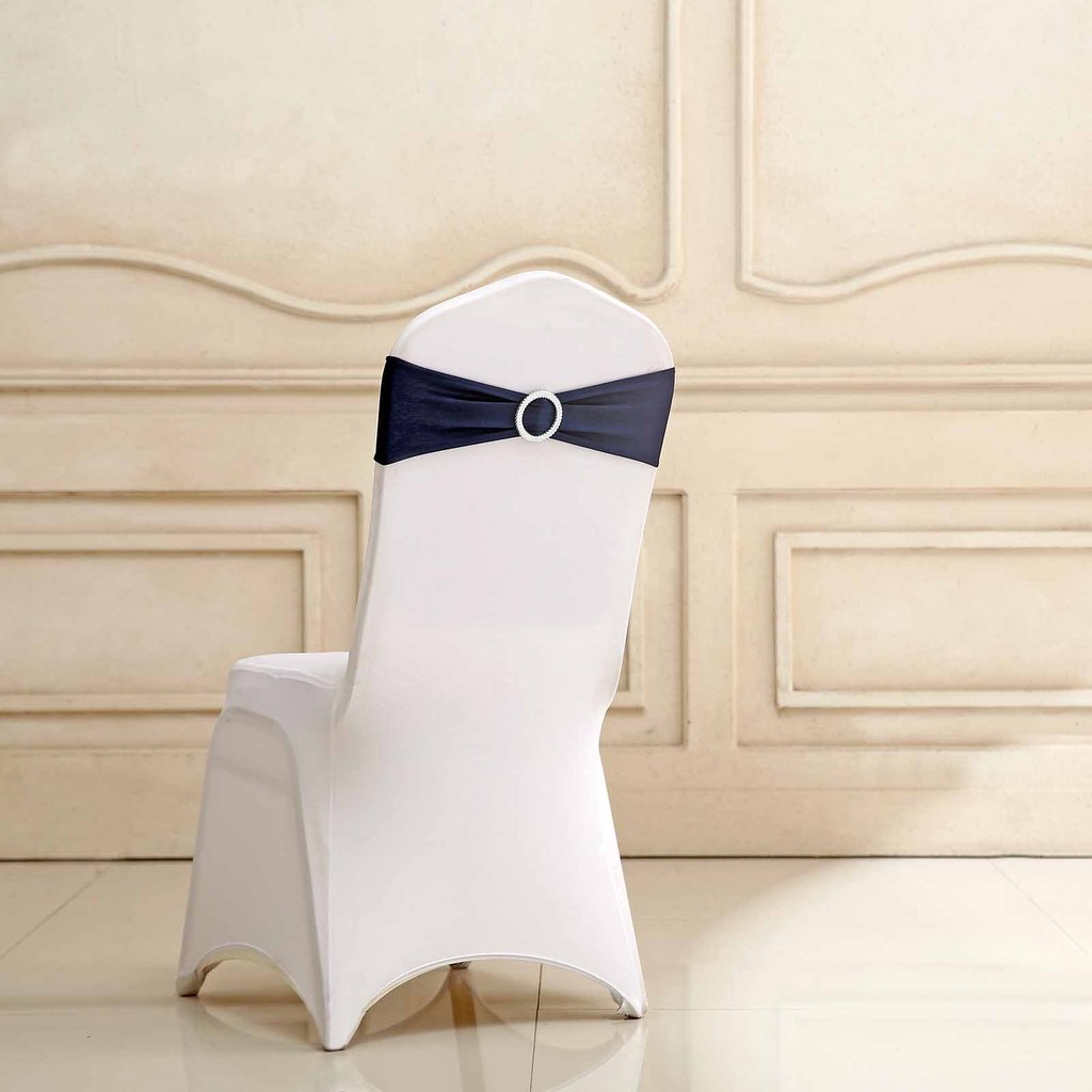 20 Spandex CHAIR SASHES with Silver Round Buckles Wedding Party Decorations SALE - Picture 93 of 188