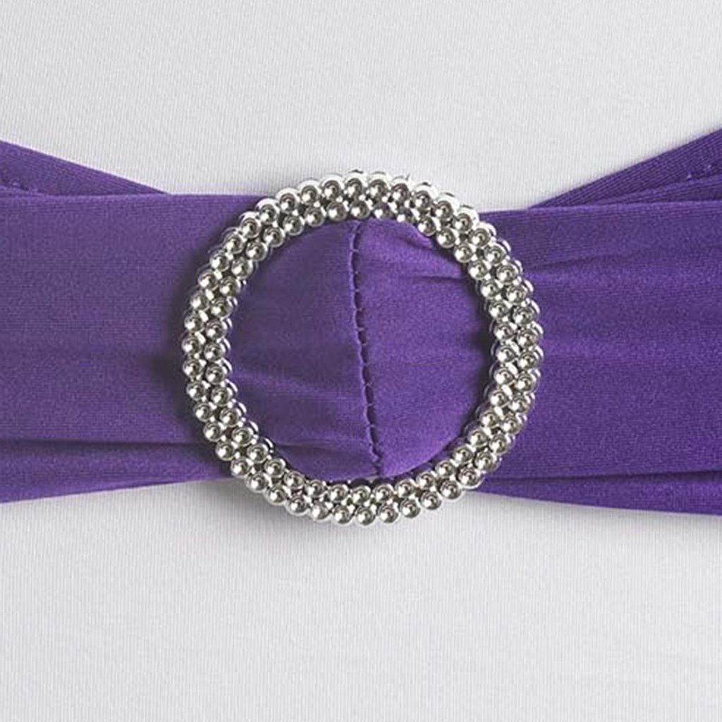 20 Spandex CHAIR SASHES with Silver Round Buckles Wedding Party Decorations SALE - Picture 126 of 188