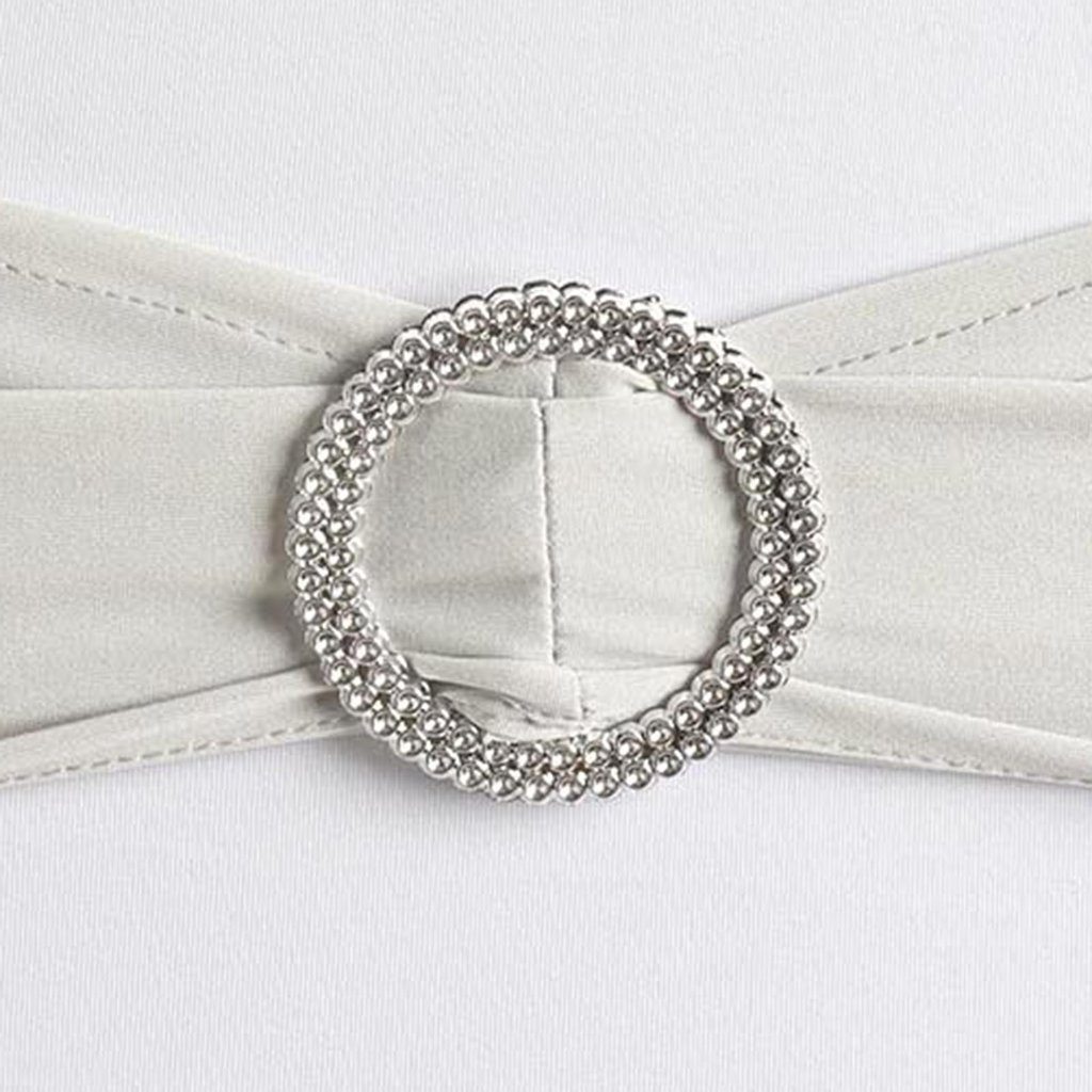20 Spandex CHAIR SASHES with Silver Round Buckles Wedding Party Decorations SALE - Picture 155 of 188