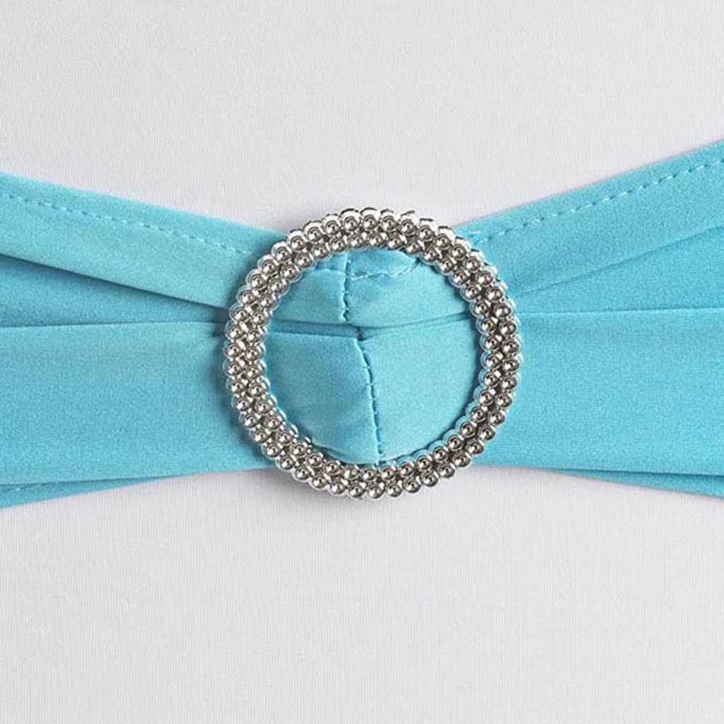 20 Spandex CHAIR SASHES with Silver Round Buckles Wedding Party Decorations SALE - Picture 178 of 188