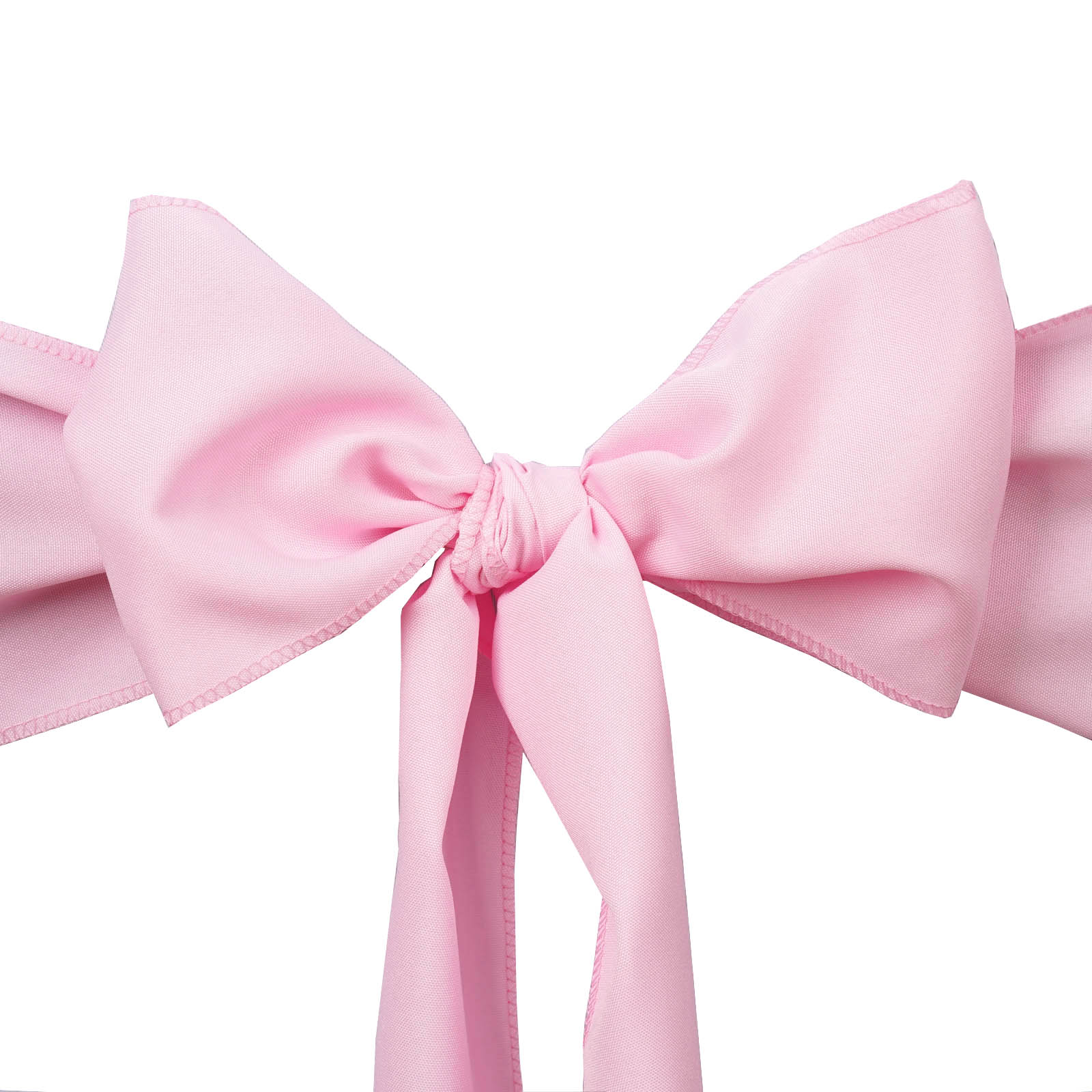 10 rosa Polyester STUHL SCHÄRPEN Krawatten Schleifen Hochzeit Party Zeremonie Dekorationen ABVERKAUF - Bild 3 von 6