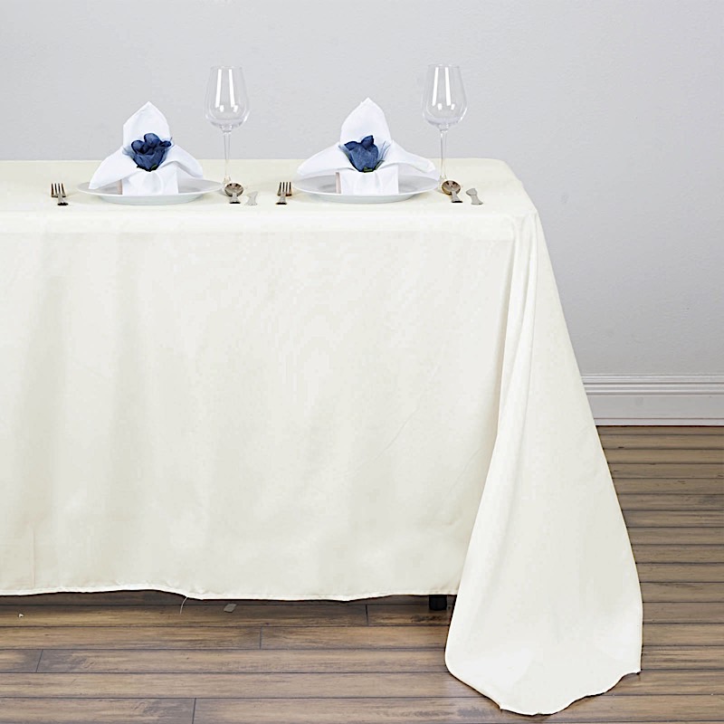 5 pcs 50x120" RECTANGLE POLYESTER TABLECLOTHS Wedding Party Reception Catering - Picture 9 of 28