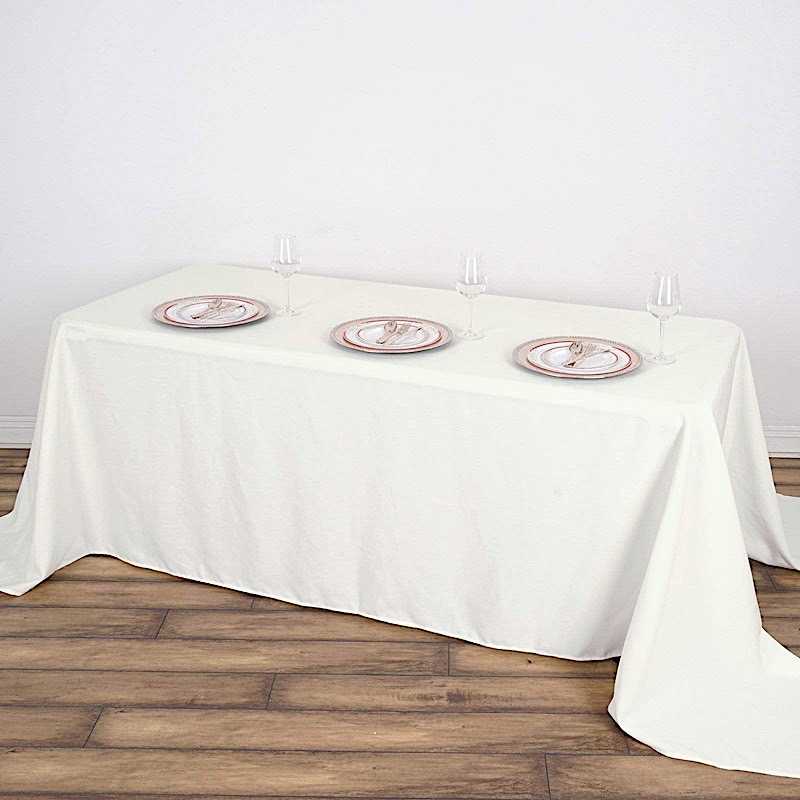 5 pcs 50x120" RECTANGLE POLYESTER TABLECLOTHS Wedding Party Reception Catering - Picture 10 of 28