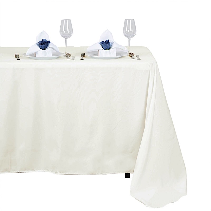 5 pcs 50x120" RECTANGLE POLYESTER TABLECLOTHS Wedding Party Reception Catering - Picture 13 of 28