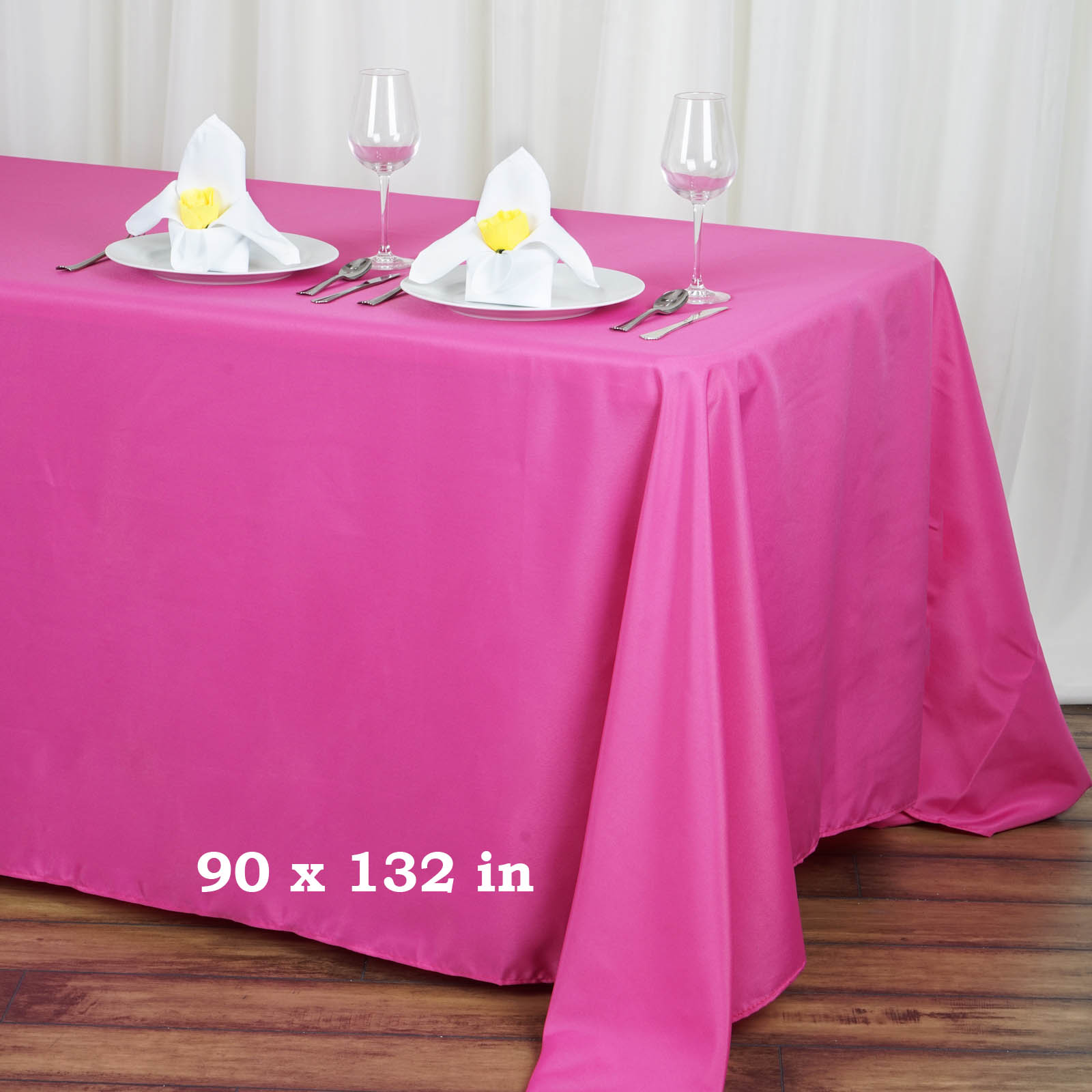15 pcs 90x132" RECTANGLE Polyester TABLECLOTHS Wedding Linens Decorations SALE - Picture 92 of 232