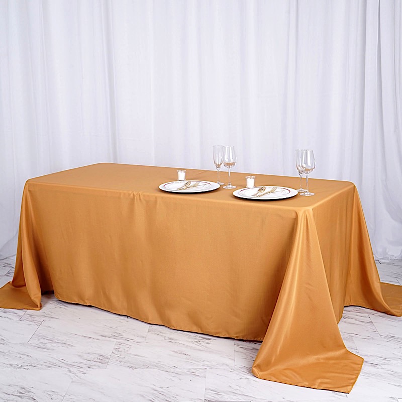 15 pcs 90x132" RECTANGLE Polyester TABLECLOTHS Wedding Linens Decorations SALE - Picture 98 of 232