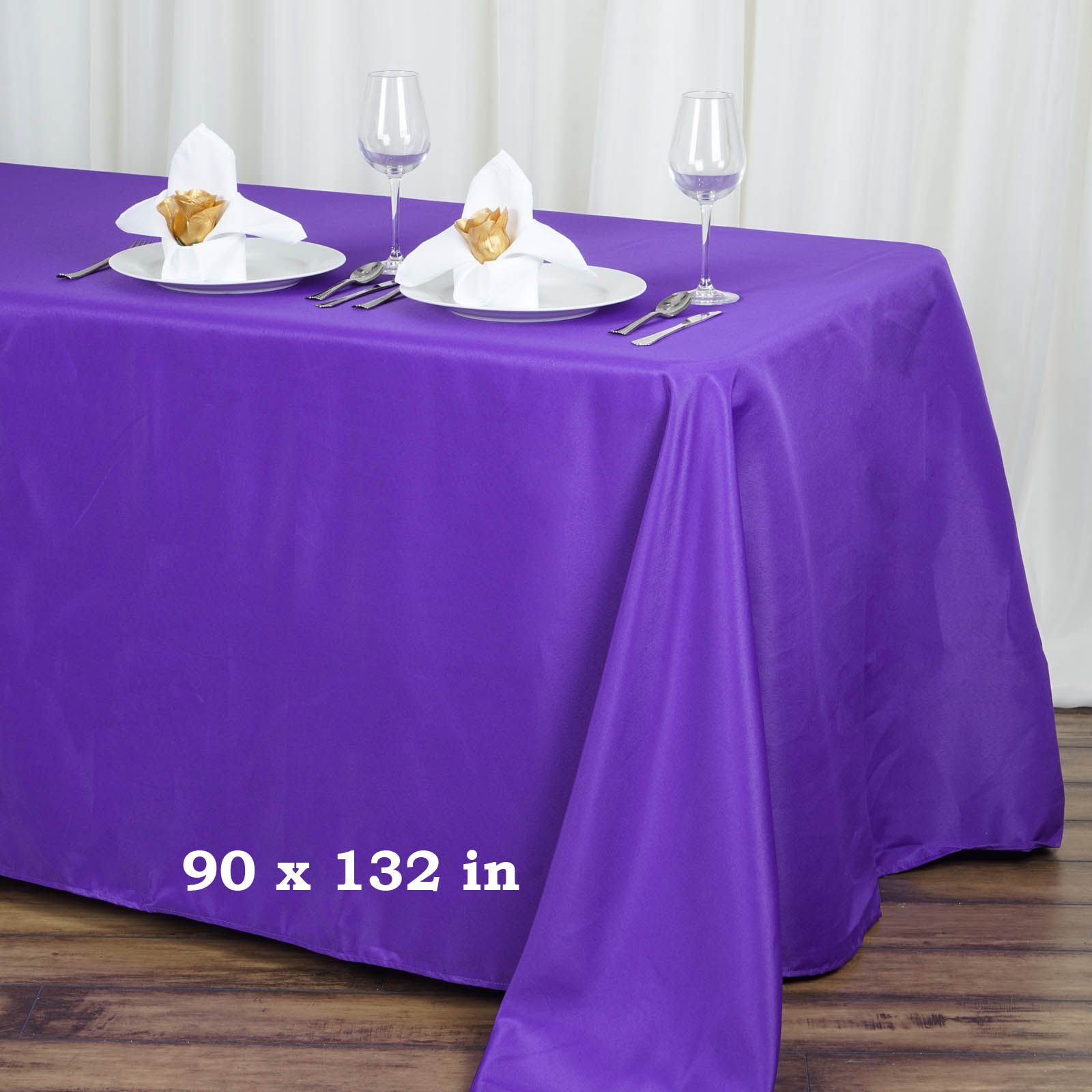 15 pcs 90x132" RECTANGLE Polyester TABLECLOTHS Wedding Linens Decorations SALE - Picture 171 of 232