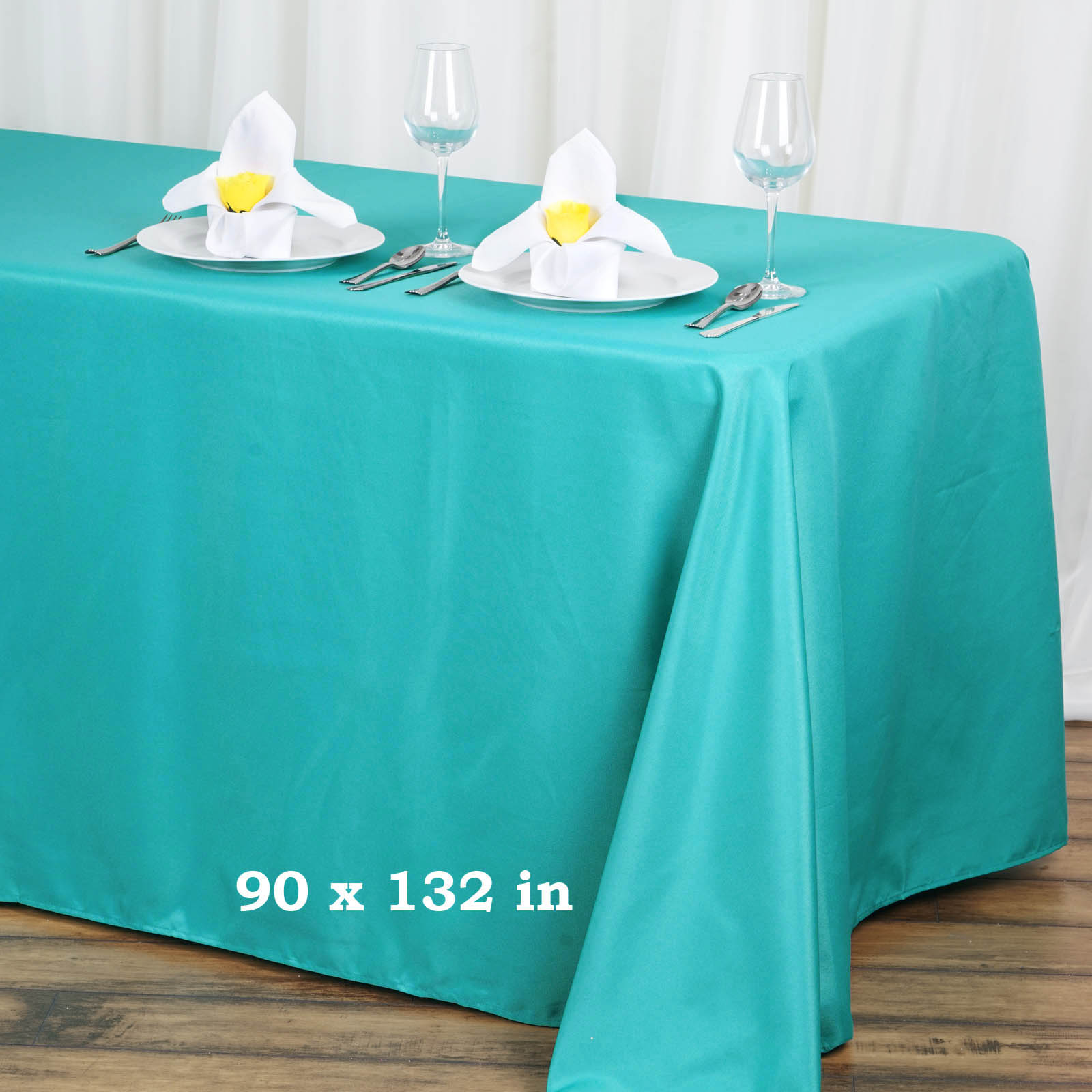 15 pcs 90x132" RECTANGLE Polyester TABLECLOTHS Wedding Linens Decorations SALE - Picture 219 of 232
