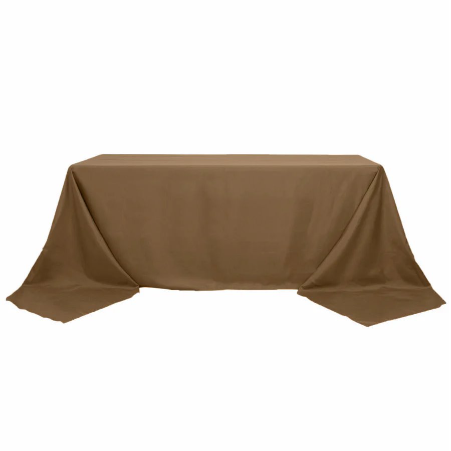 90x156-Inch RECTANGULAR Polyester Tablecloths Reception Catering Wedding Party - Picture 188 of 231