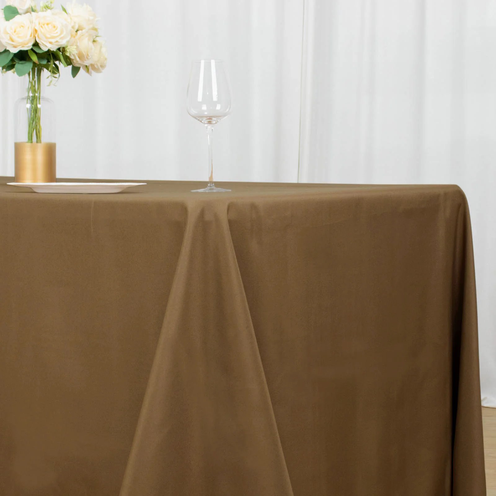 90x156-Inch RECTANGULAR Polyester Tablecloths Reception Catering Wedding Party - Picture 189 of 231