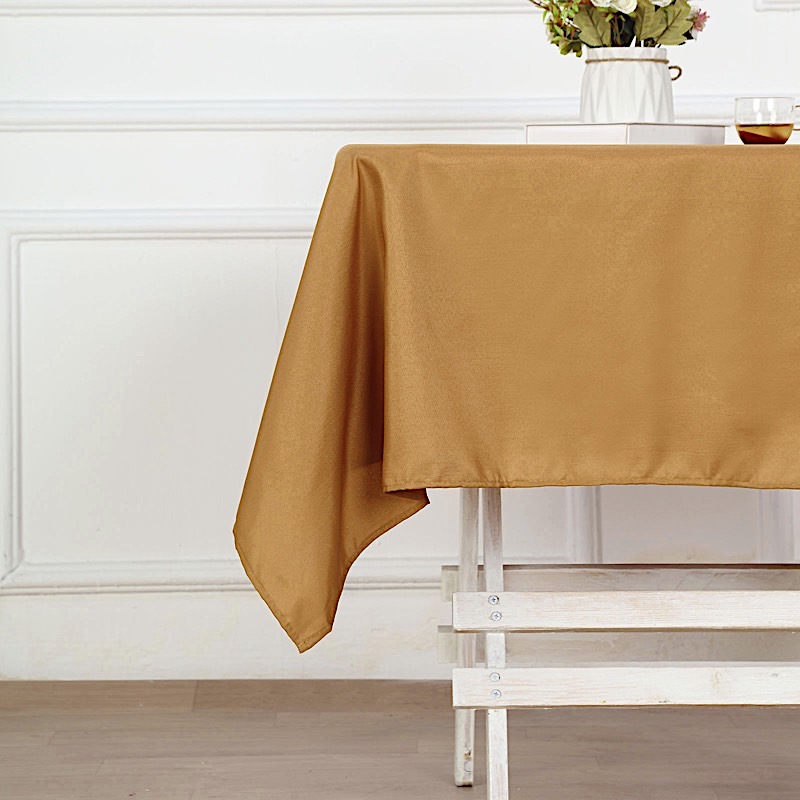 15 pcs 54" SQUARE POLYESTER TABLECLOTHS Wedding Party Catering Dinner Linens - Picture 82 of 211