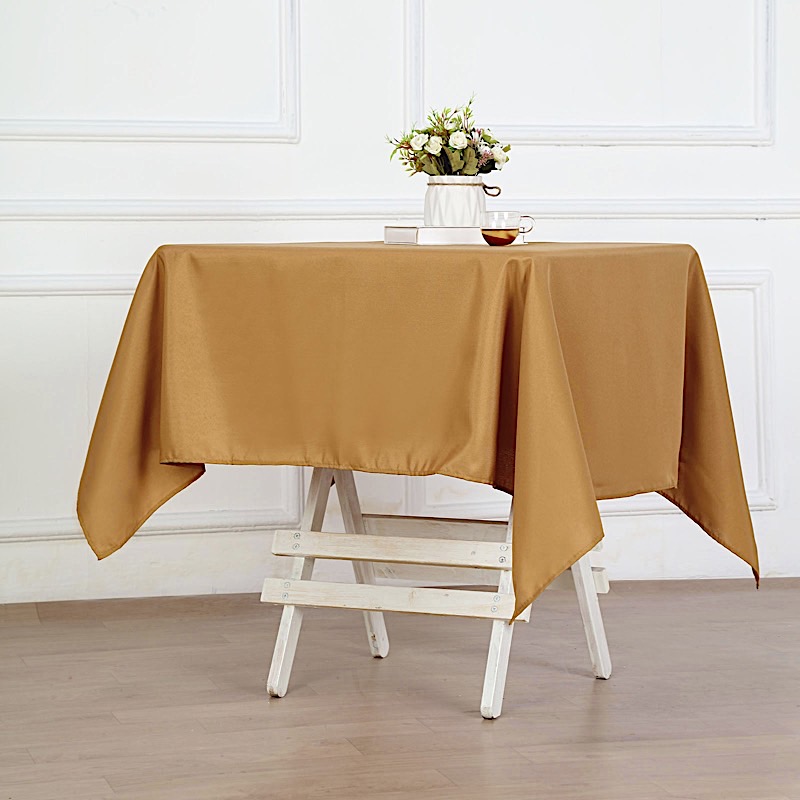 15 pcs 54" SQUARE POLYESTER TABLECLOTHS Wedding Party Catering Dinner Linens - Picture 83 of 211