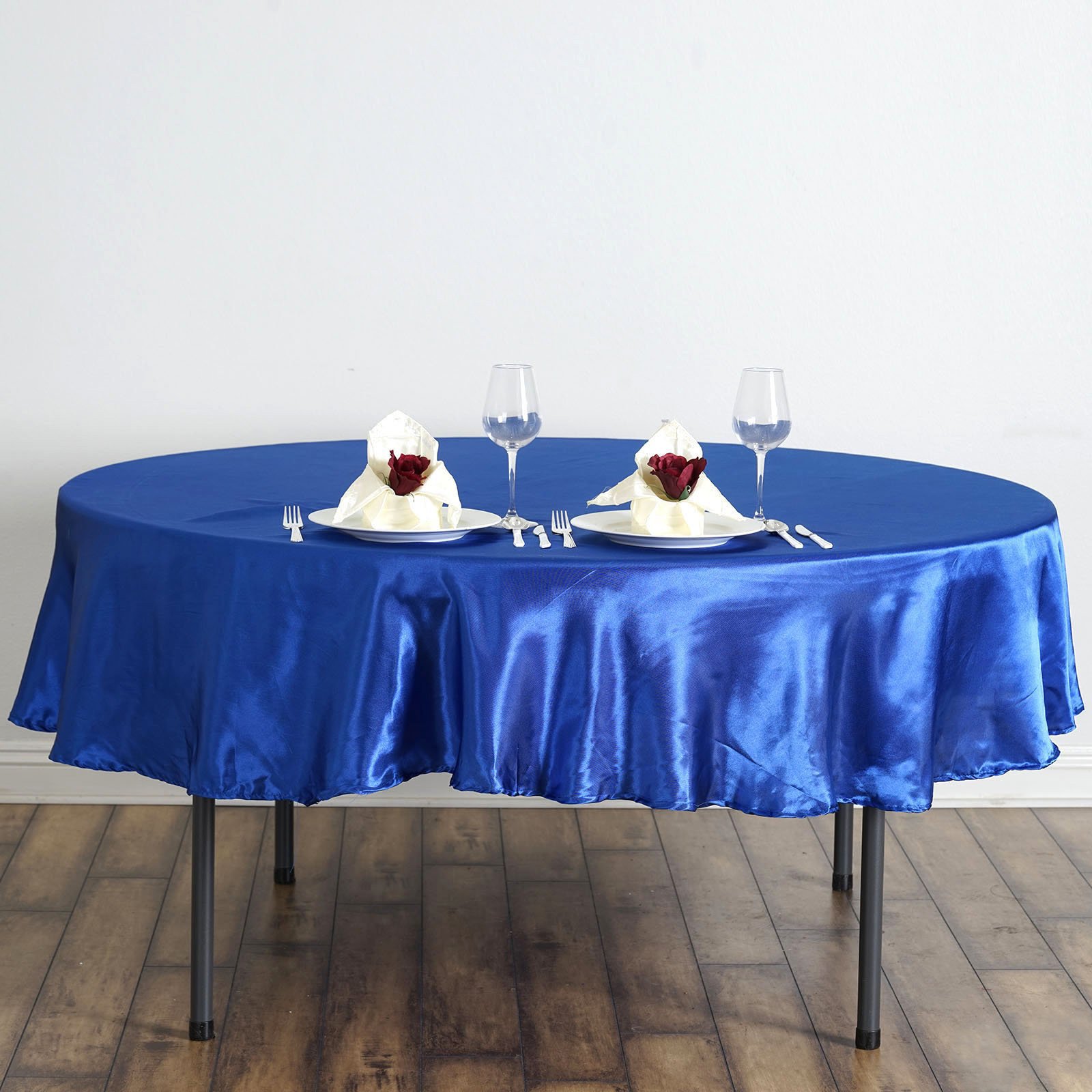 10 pcs 90" ROUND Satin TABLECLOTHS Wedding Party Banquet Special Event Linens - Picture 49 of 58