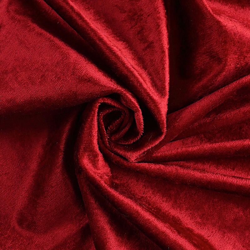 120 Inch Round Premium Velvet Tablecloth – Wine Color – Wedding Party Banquet Linen