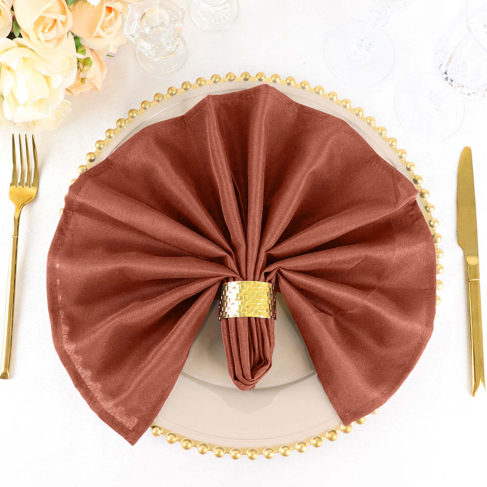 100 Polyester 20x20" Wedding NAPKINS Party Table Linens Catering Supplies SALE - Picture 190 of 235