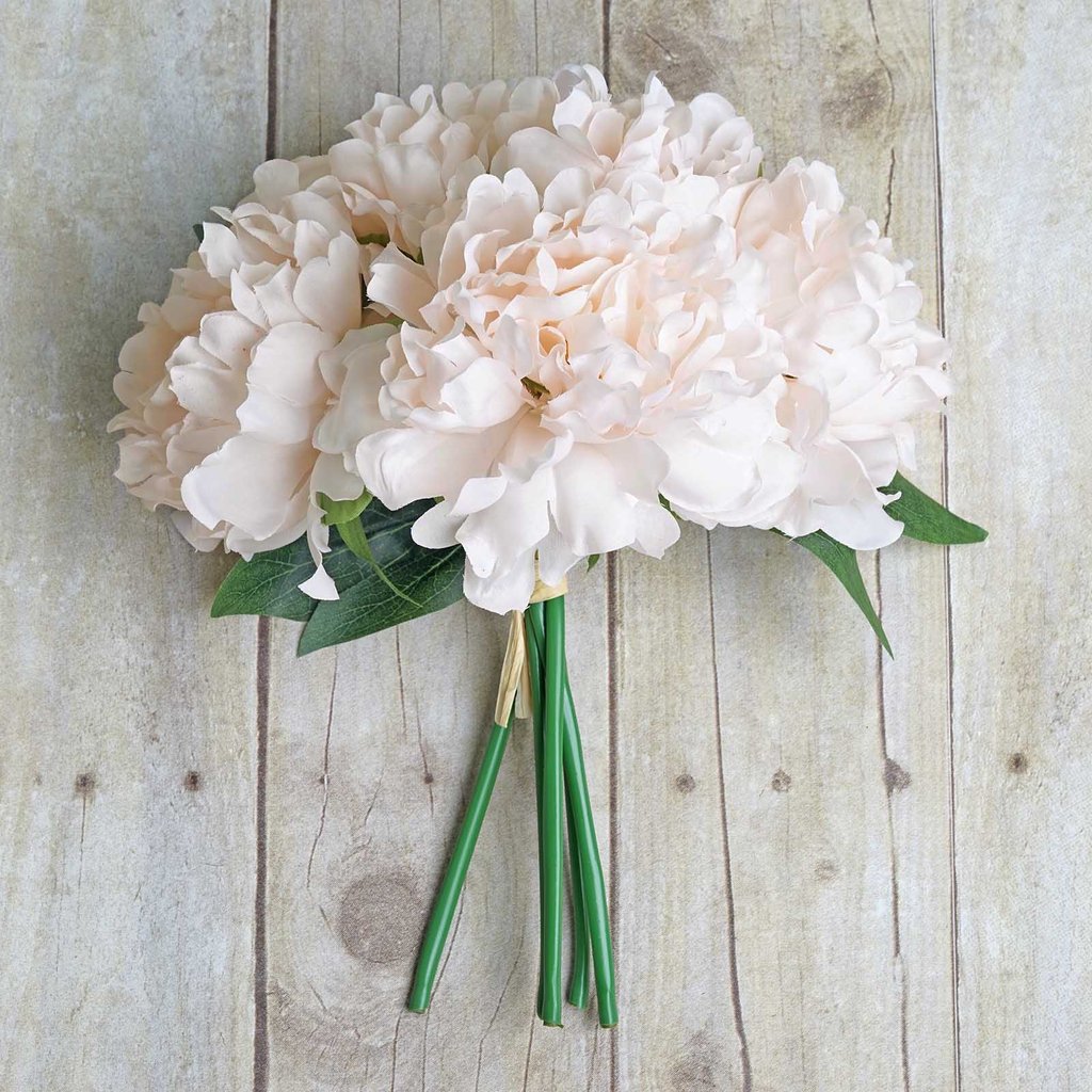 11″ tall Silk Artificial Peony Flowers 4 Bouquets Wedding Party Centerpieces