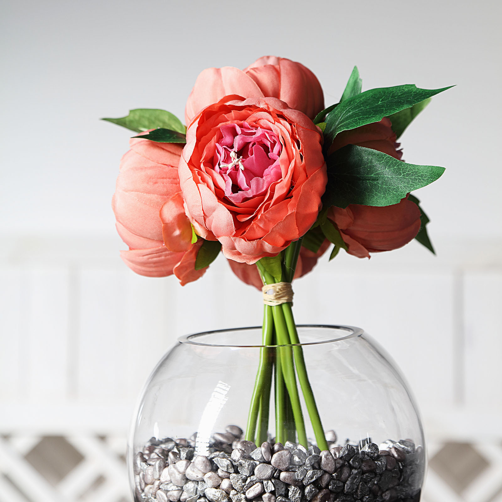 10" Silk Artificial Peony Flowers Wedding Centerpieces Arrangements Bouquets - Picture 29 of 60
