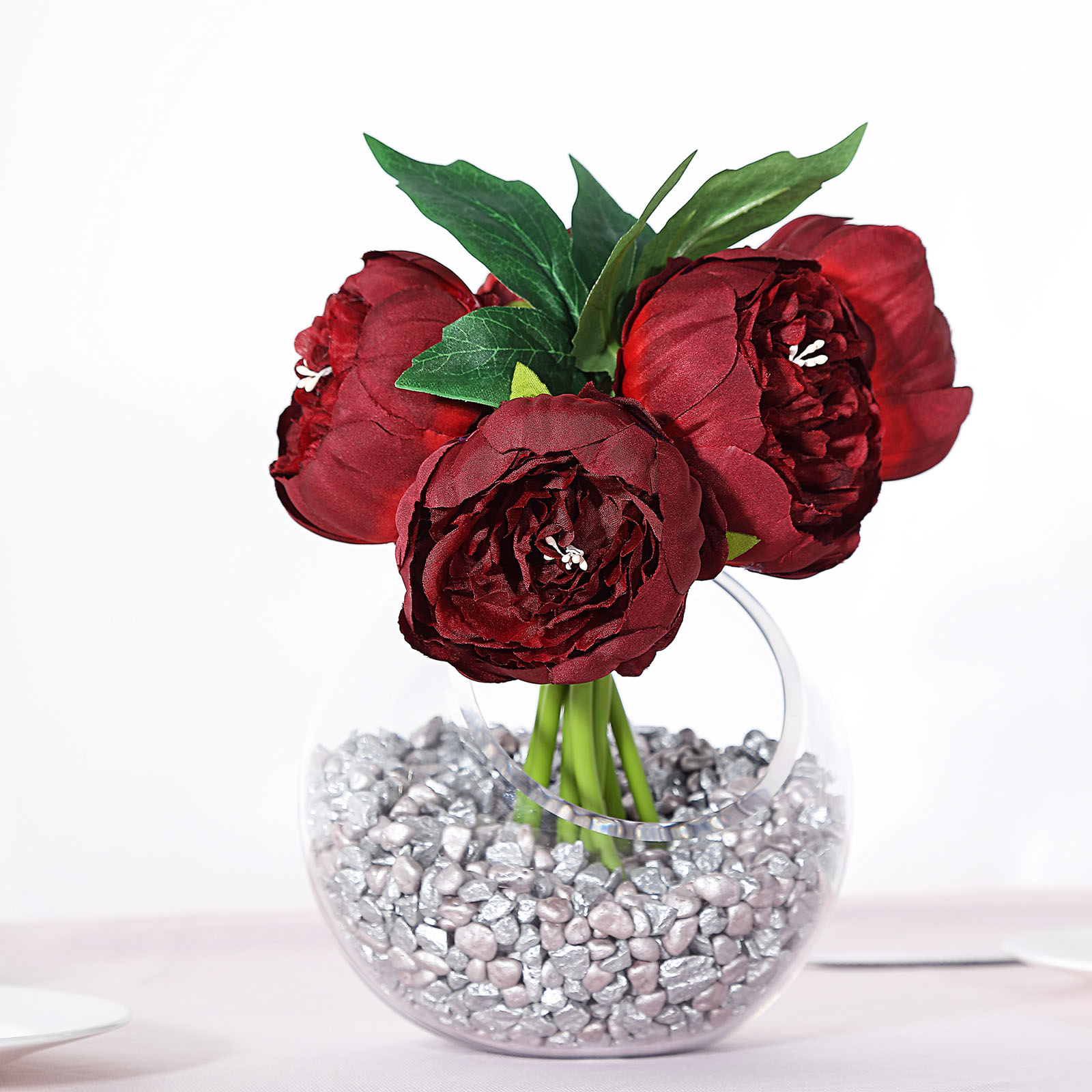 10" Silk Artificial Peony Flowers Wedding Centerpieces Arrangements Bouquets - Picture 15 of 60