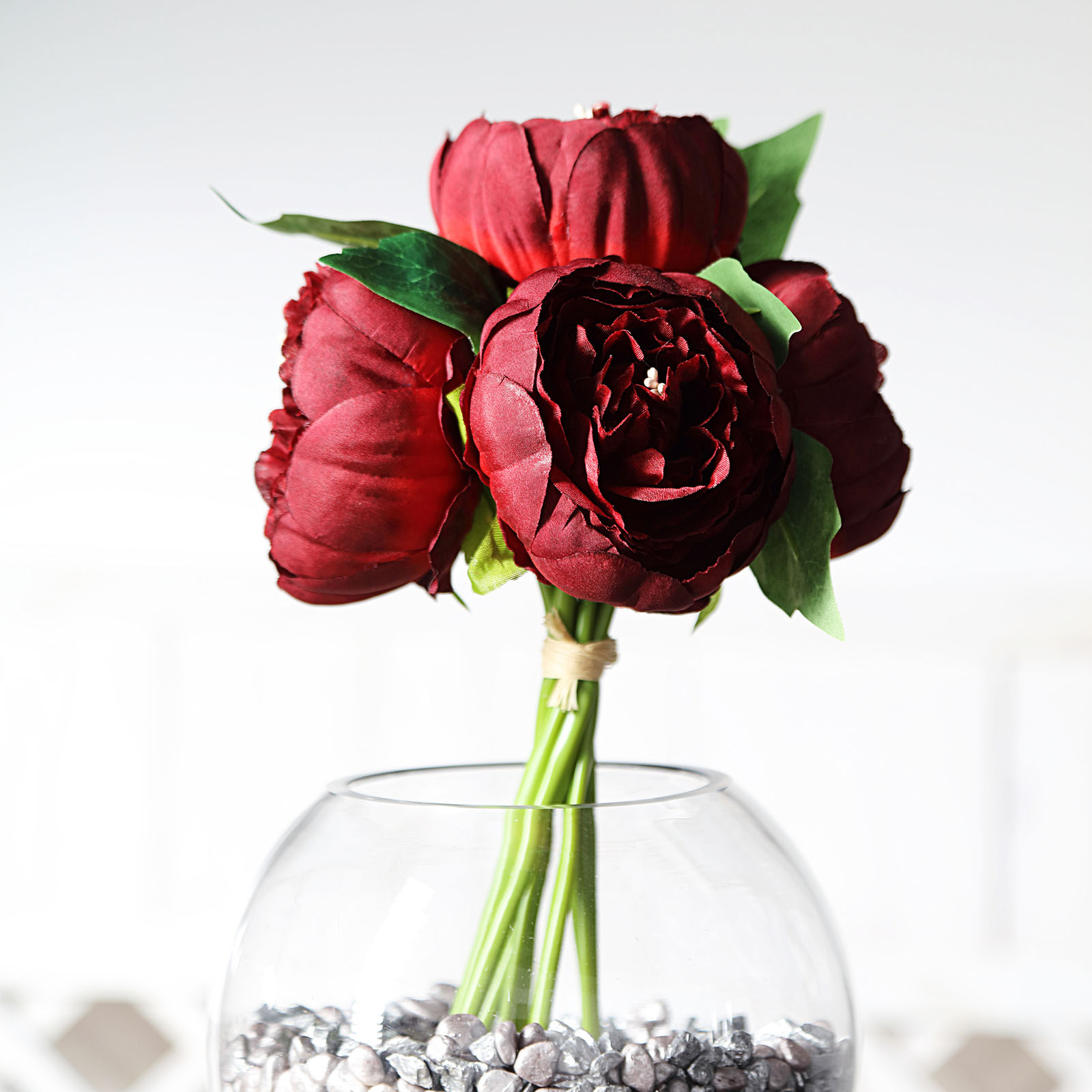 10" Silk Artificial Peony Flowers Wedding Centerpieces Arrangements Bouquets - Picture 14 of 60