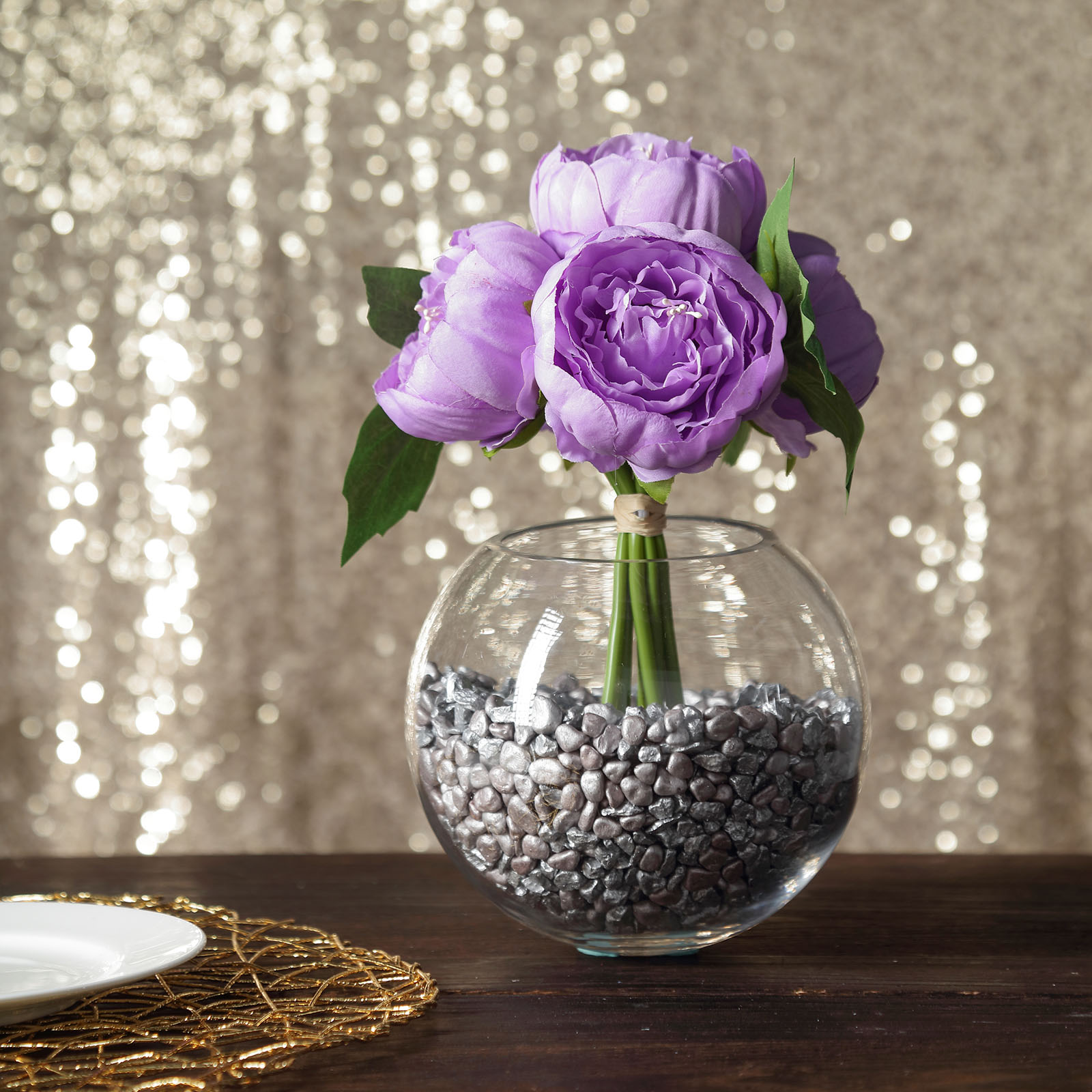 10" Silk Artificial Peony Flowers Wedding Centerpieces Arrangements Bouquets - Picture 37 of 60
