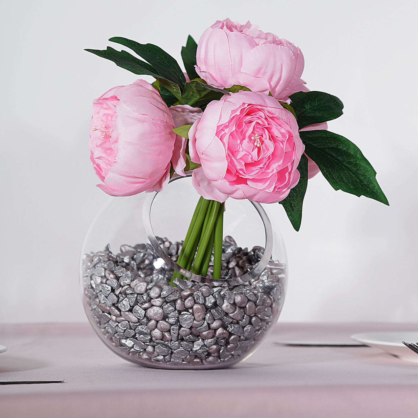 10" Silk Artificial Peony Flowers Wedding Centerpieces Arrangements Bouquets - Picture 50 of 60