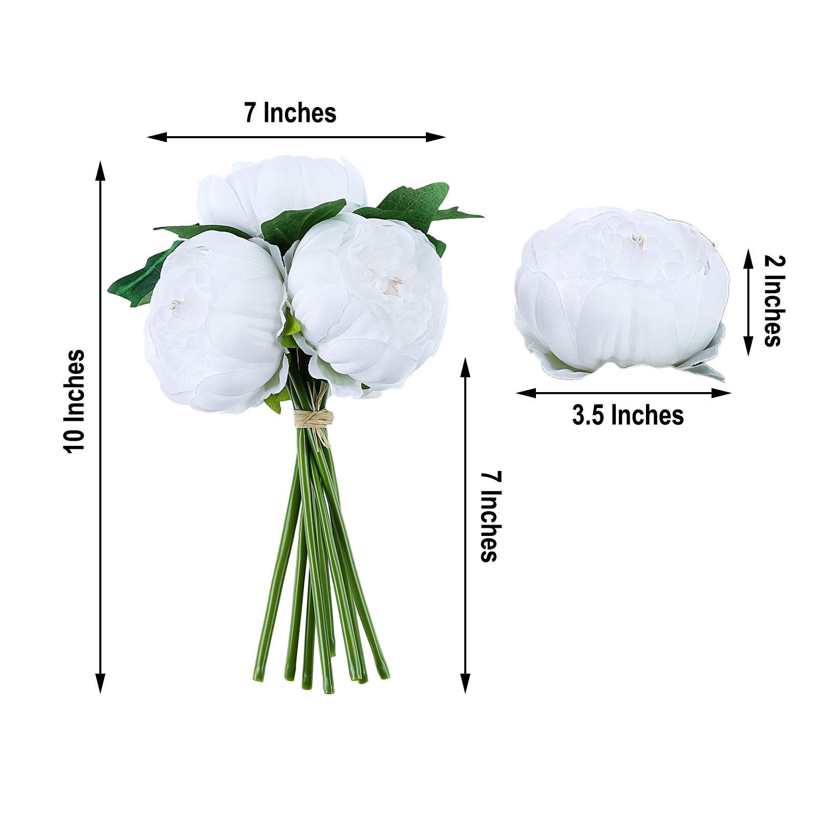 10" Silk Artificial Peony Flowers Wedding Centerpieces Arrangements Bouquets - Picture 56 of 60