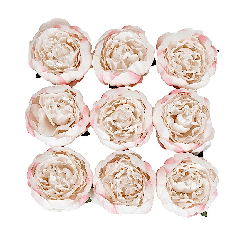 10 pcs 3-Inch Artificial Faux SILK PEONY FLOWER Heads Wedding Party Supplies - Picture 13 of 54