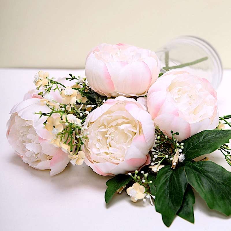 10 pcs 3-Inch Artificial Faux SILK PEONY FLOWER Heads Wedding Party Supplies - Picture 14 of 54