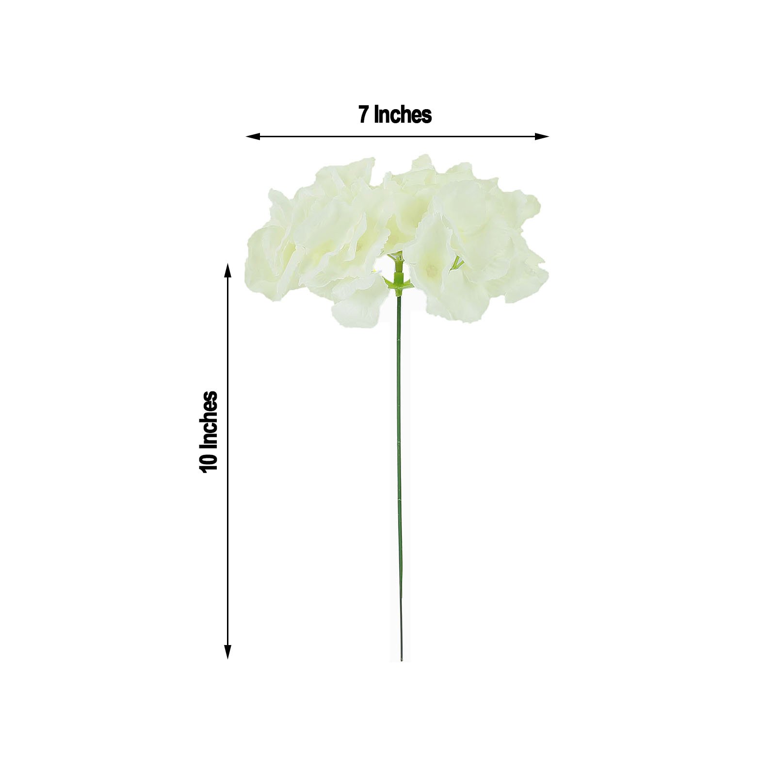 10 Silk Hydrangea Flowers Heads with Stems Wedding Party Events Centerpieces - Picture 14 of 44