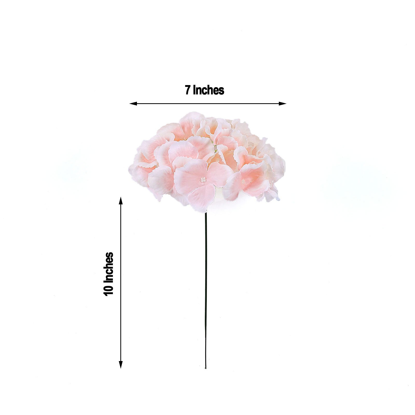 10 Silk Hydrangea Flowers Heads with Stems Wedding Party Events Centerpieces - Picture 20 of 44