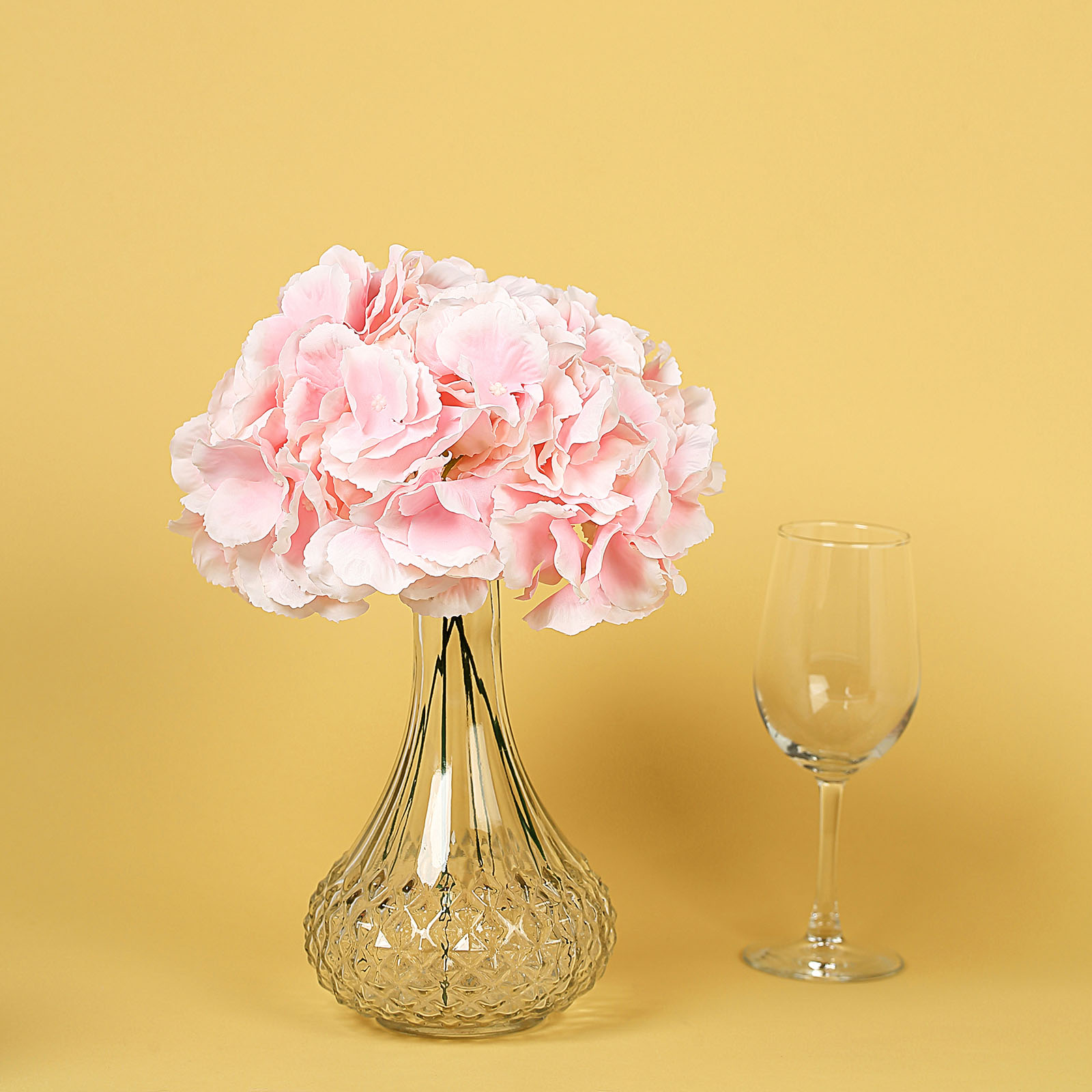 10 Silk Hydrangea Flowers Heads with Stems Wedding Party Events Centerpieces - Picture 22 of 44
