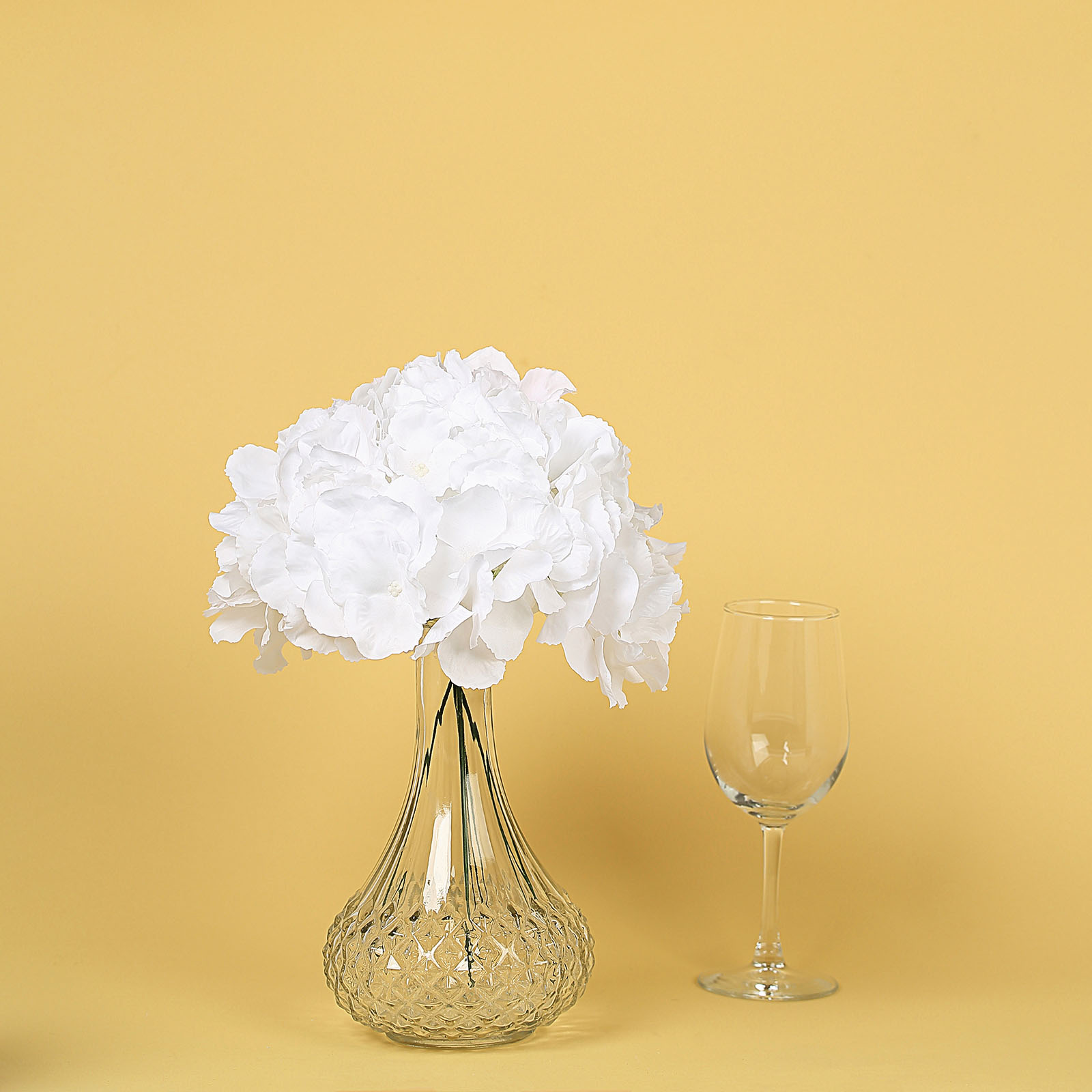 10 Silk Hydrangea Flowers Heads with Stems Wedding Party Events Centerpieces - Picture 28 of 44