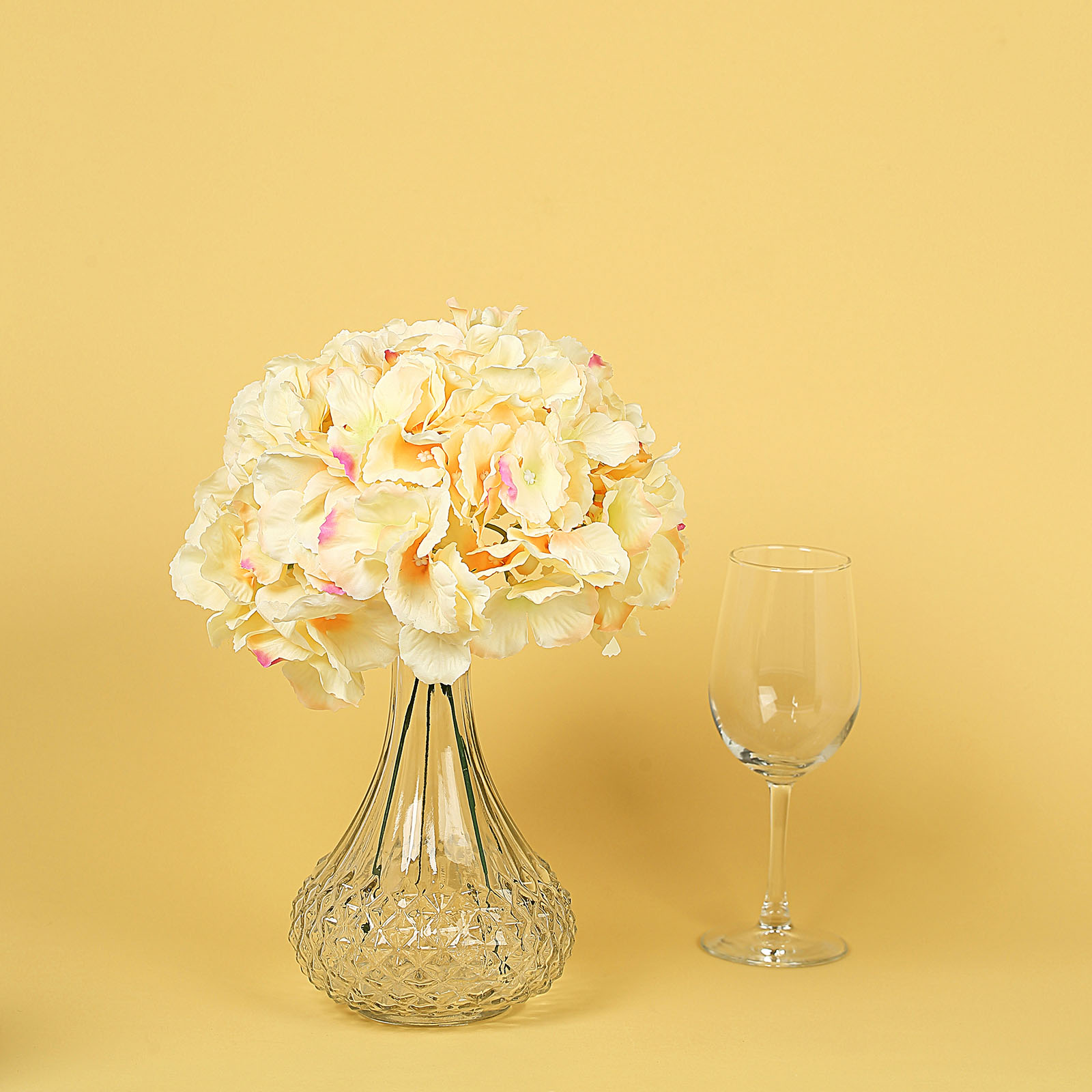 10 Silk Hydrangea Flowers Heads with Stems Wedding Party Events Centerpieces - Picture 42 of 44