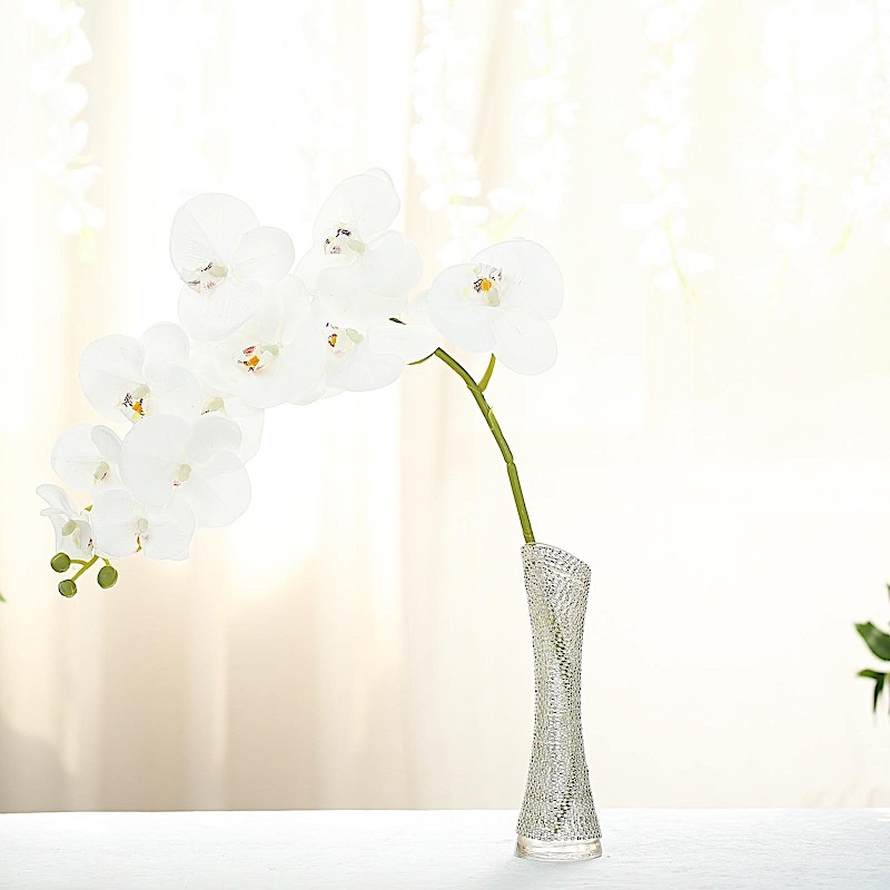 2 pcs 40″ tall Faux Silk Orchid Flowers Sprays Stems Wedding Party Centerpieces