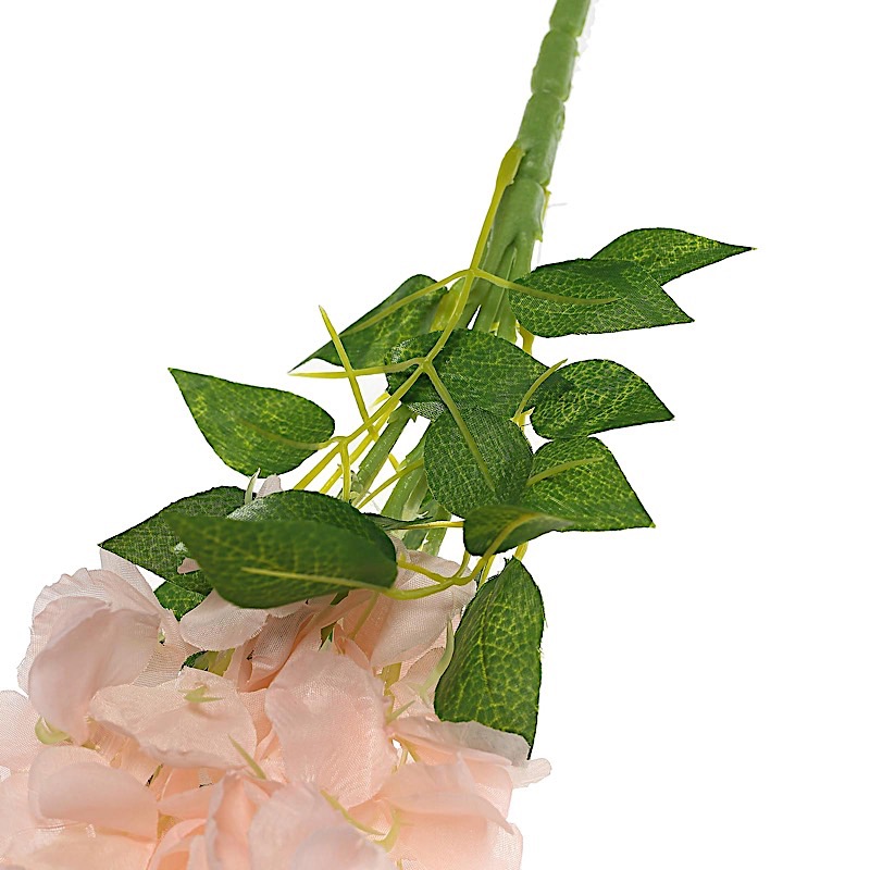 6 pcs 42" tall Silk Wisteria Flowers Hanging Vine Garland Tabletop Decorations - Picture 6 of 34
