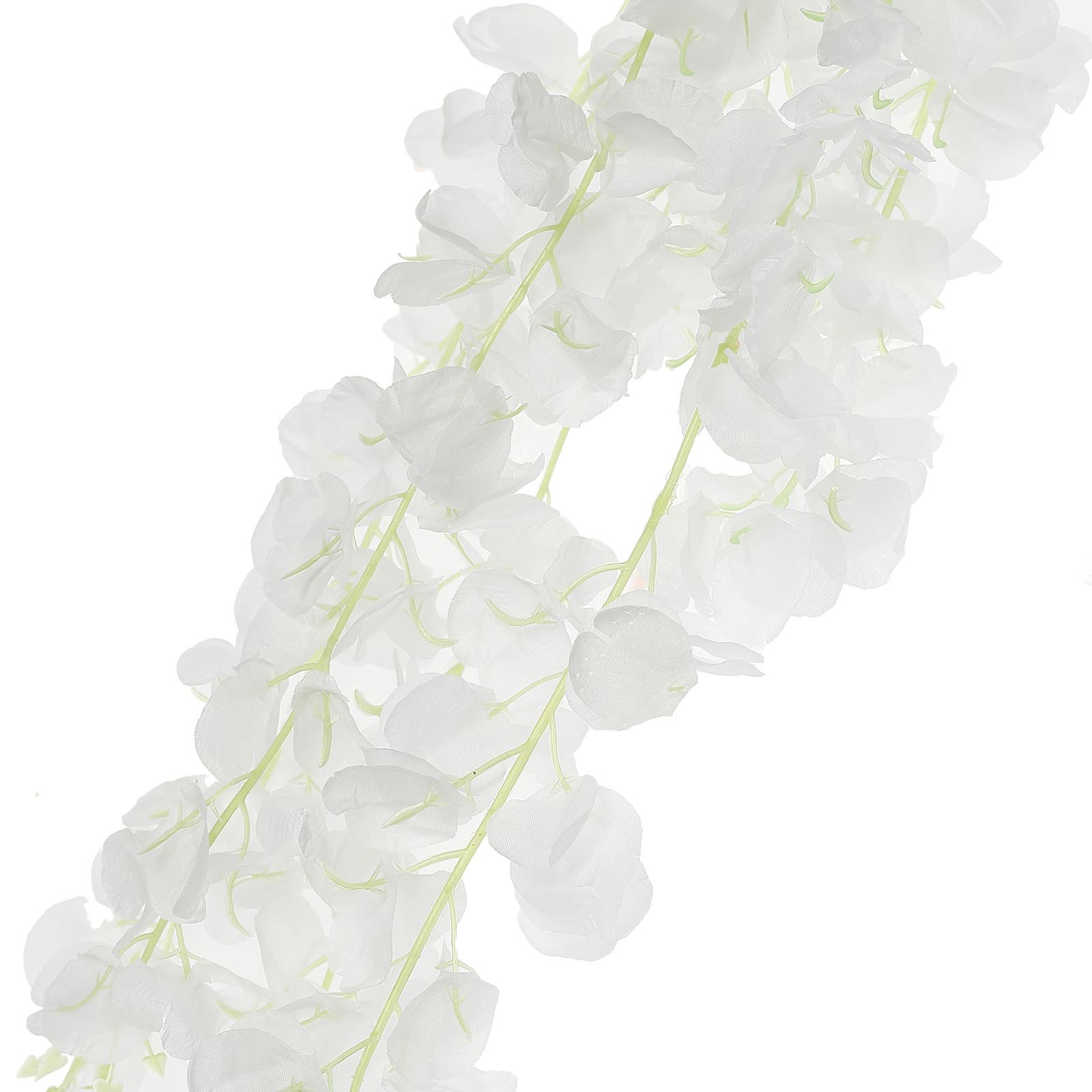 6 pcs 42" tall Silk Wisteria Flowers Hanging Vine Garland Tabletop Decorations - Picture 29 of 34