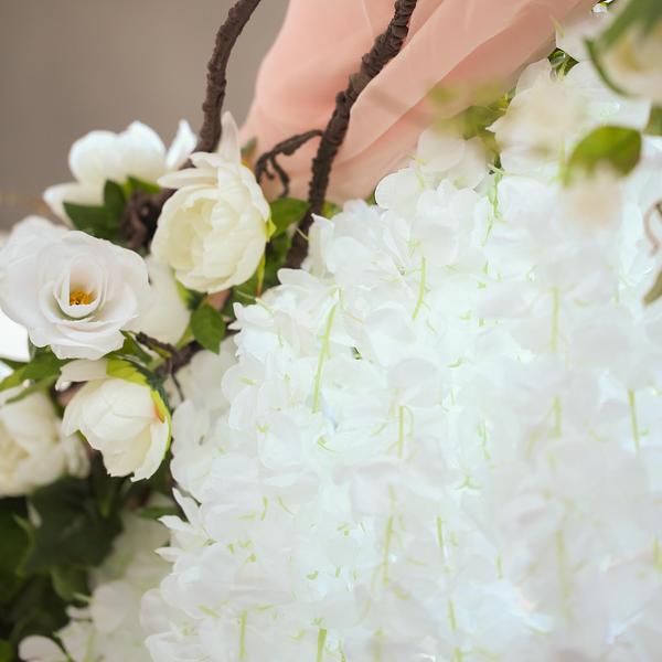 6 pcs 42" tall Silk Wisteria Flowers Hanging Vine Garland Tabletop Decorations - Picture 32 of 34