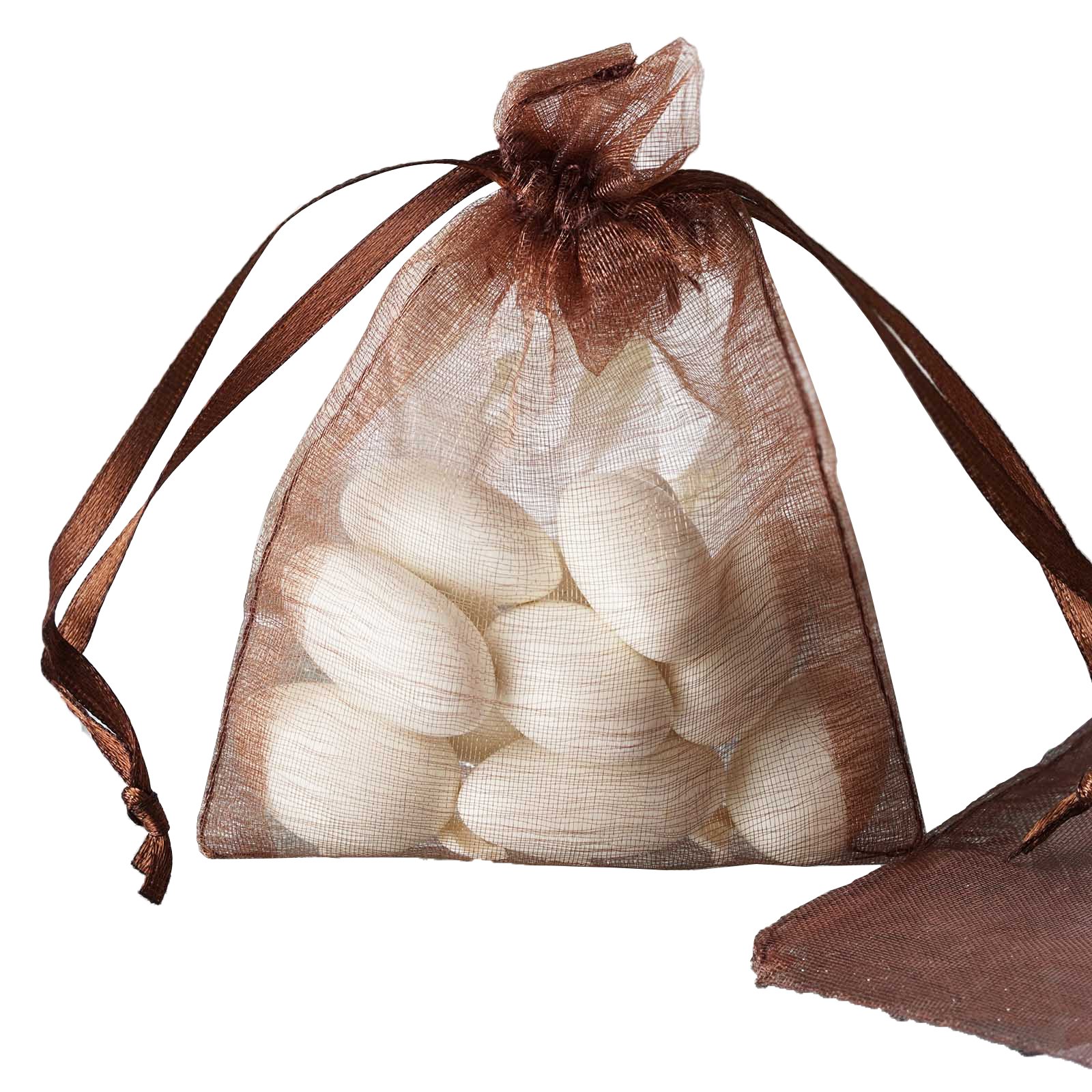 3×4″ Sheer ORGANZA BAGS with Pull String Drawstring Pouches Wedding Party Favors
