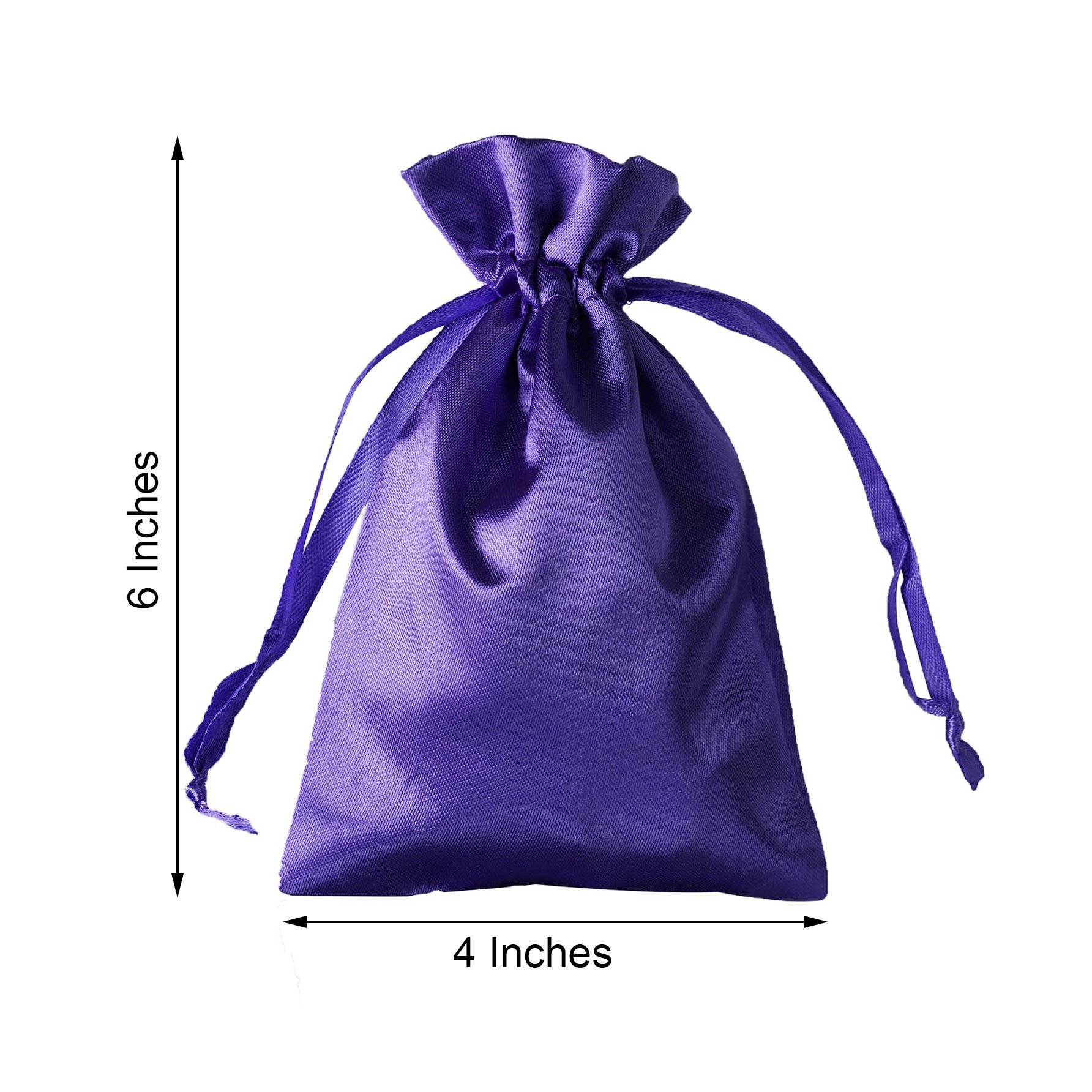 60 pcs 4x6" SATIN FAVOR BAGS Wedding Party Reception Gift Favors Bulk WHOLESALE - Picture 88 of 124