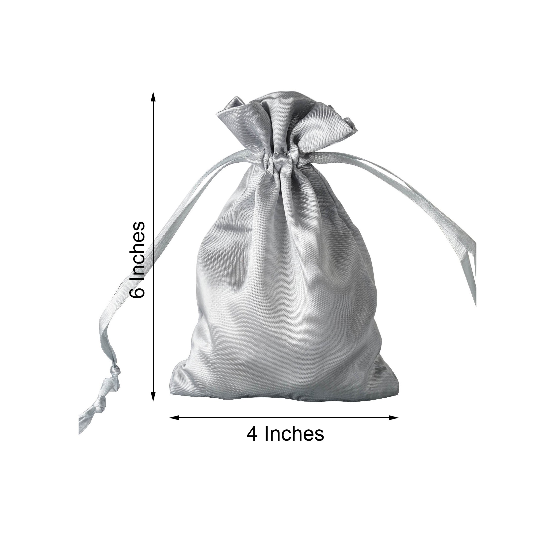 60 pcs 4x6" SATIN FAVOR BAGS Wedding Party Reception Gift Favors Bulk WHOLESALE - Picture 107 of 124