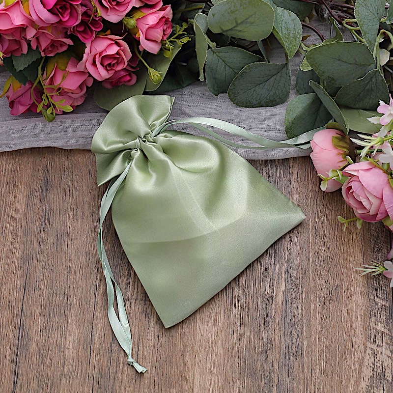 5x7" SATIN BAGS with Pull String Wedding Party Gift Favors Pouches Wholesale - Picture 106 of 127