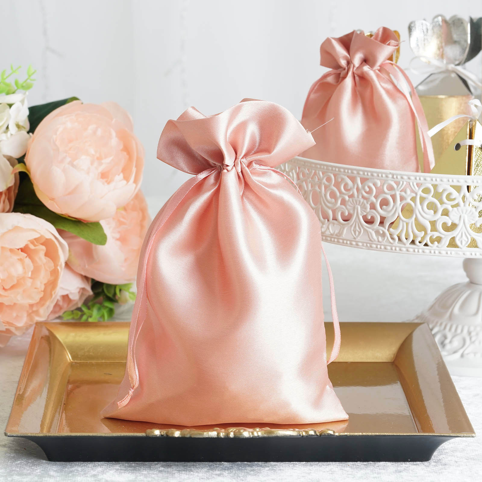 6x9" SATIN BAGS with Pull String Wedding Party Gift Favors Pouches Wholesale - Picture 41 of 81