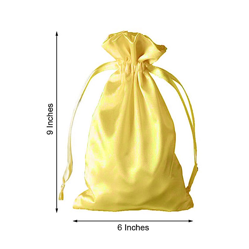 6x9" SATIN BAGS with Pull String Wedding Party Gift Favors Pouches Wholesale - Picture 45 of 81