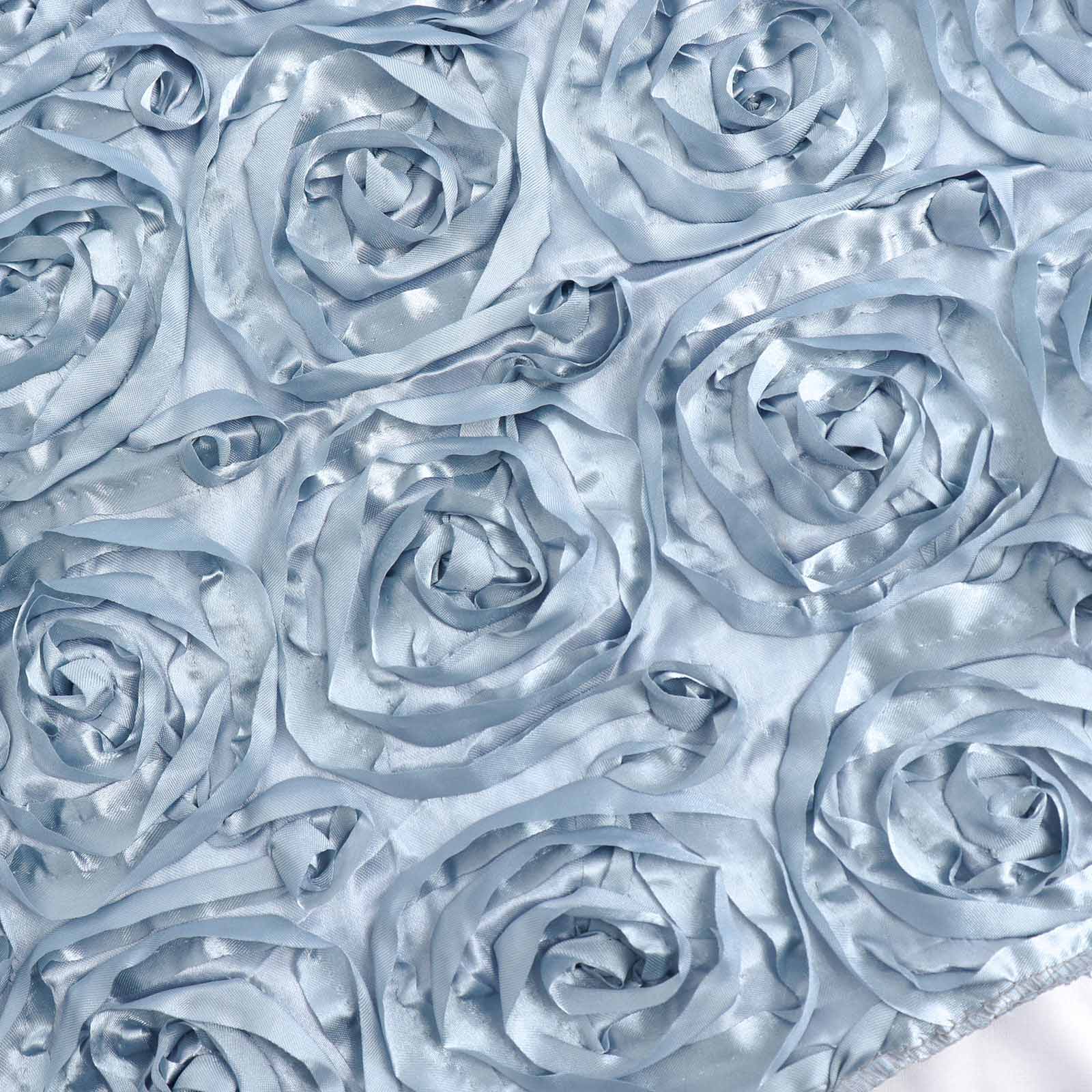 72x72" SATIN Raised Roses TABLE OVERLAYS Unique Wedding Party Toppers Linens - Picture 47 of 109